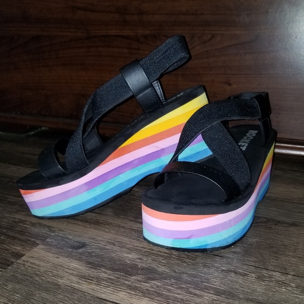 Rocket Dog Platform Sandals🌈 PRIDE🌈